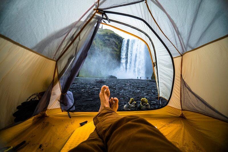 camping in iceland in july
